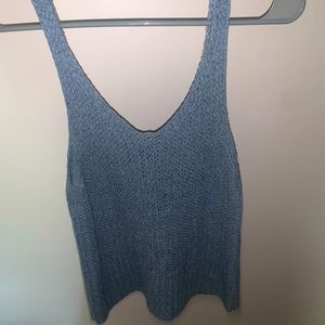 Knit blue tank top size S/M